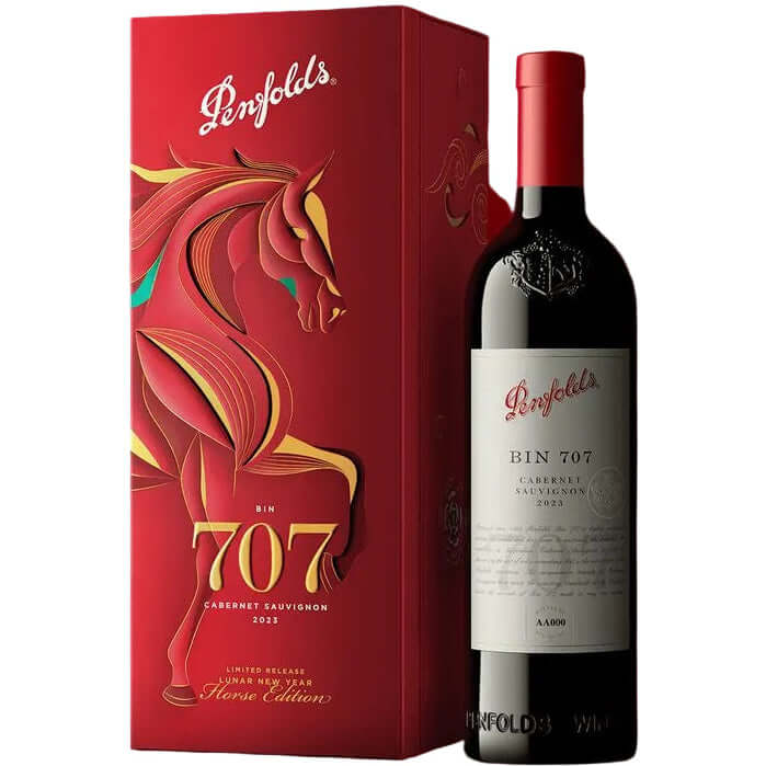 Penfolds Bin 707 Cabernet Sauvignon 2023 Limited Release Lunar New Year Horse Edition with gift box