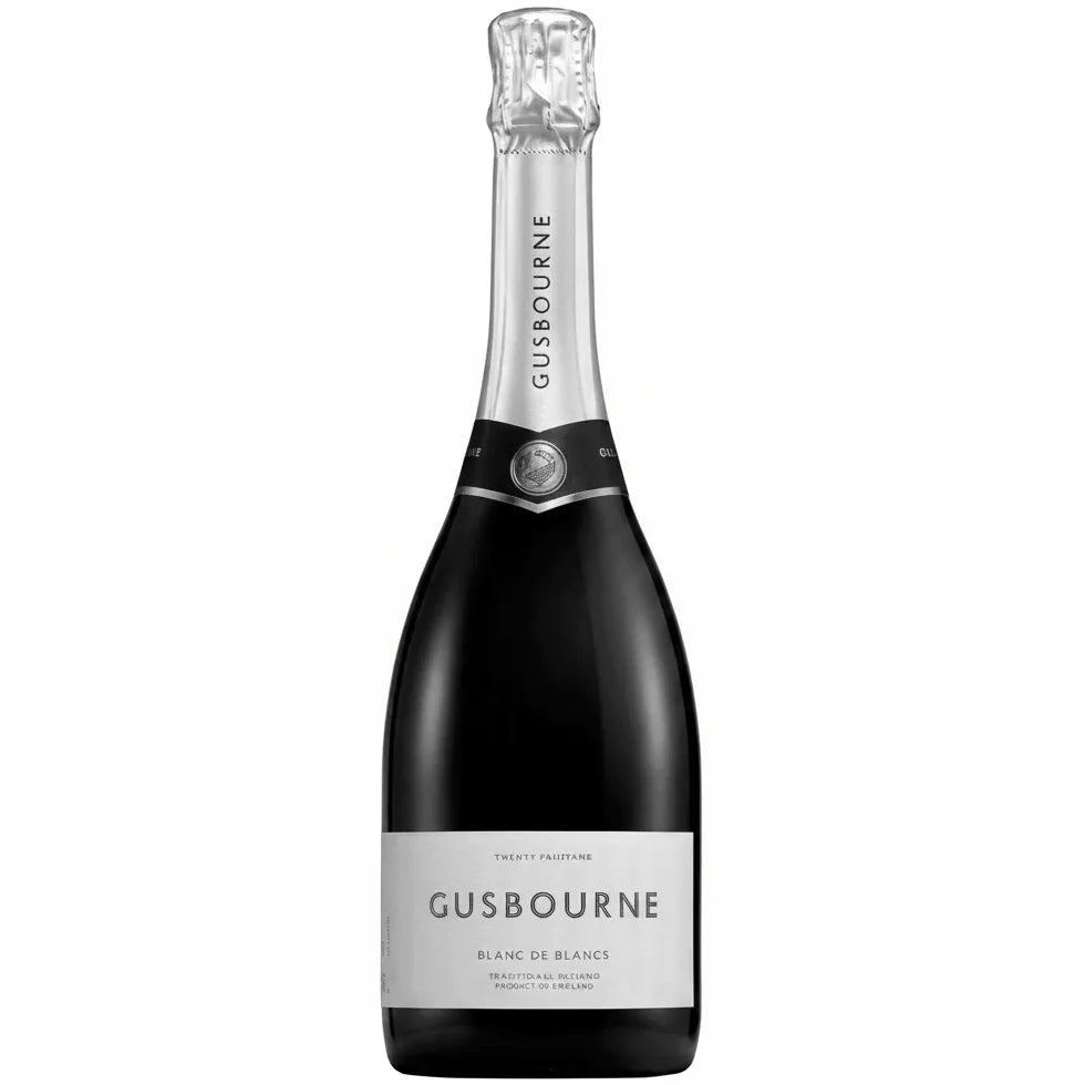 Gusbourne Blanc De Blancs sparkling wine bottle from Kent, England