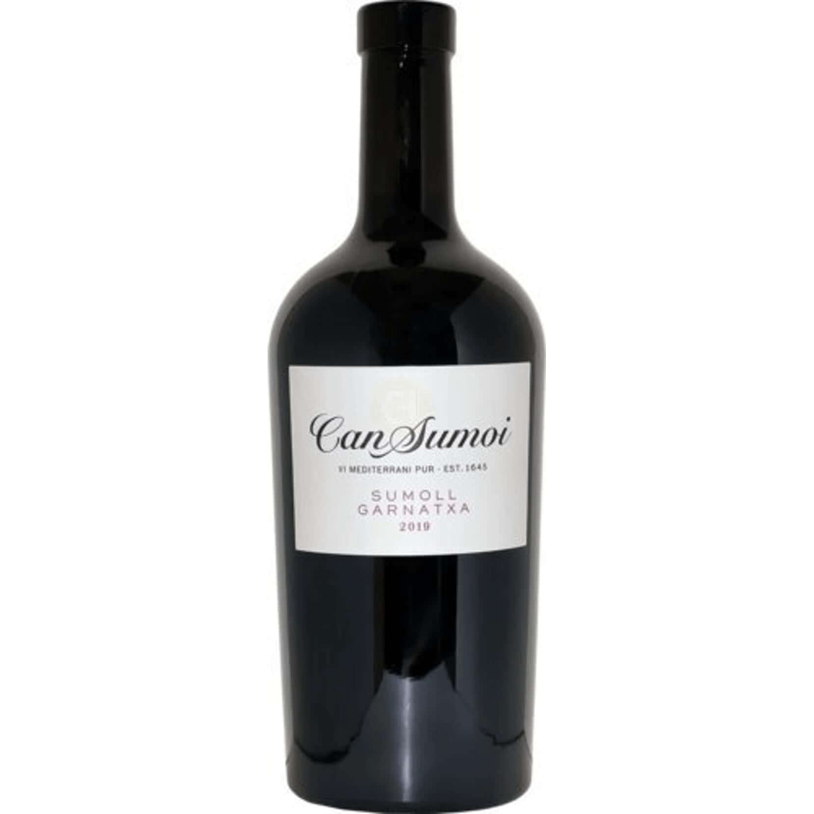 Can Sumoi Sumoll Garnatxa red wine bottle from Spain