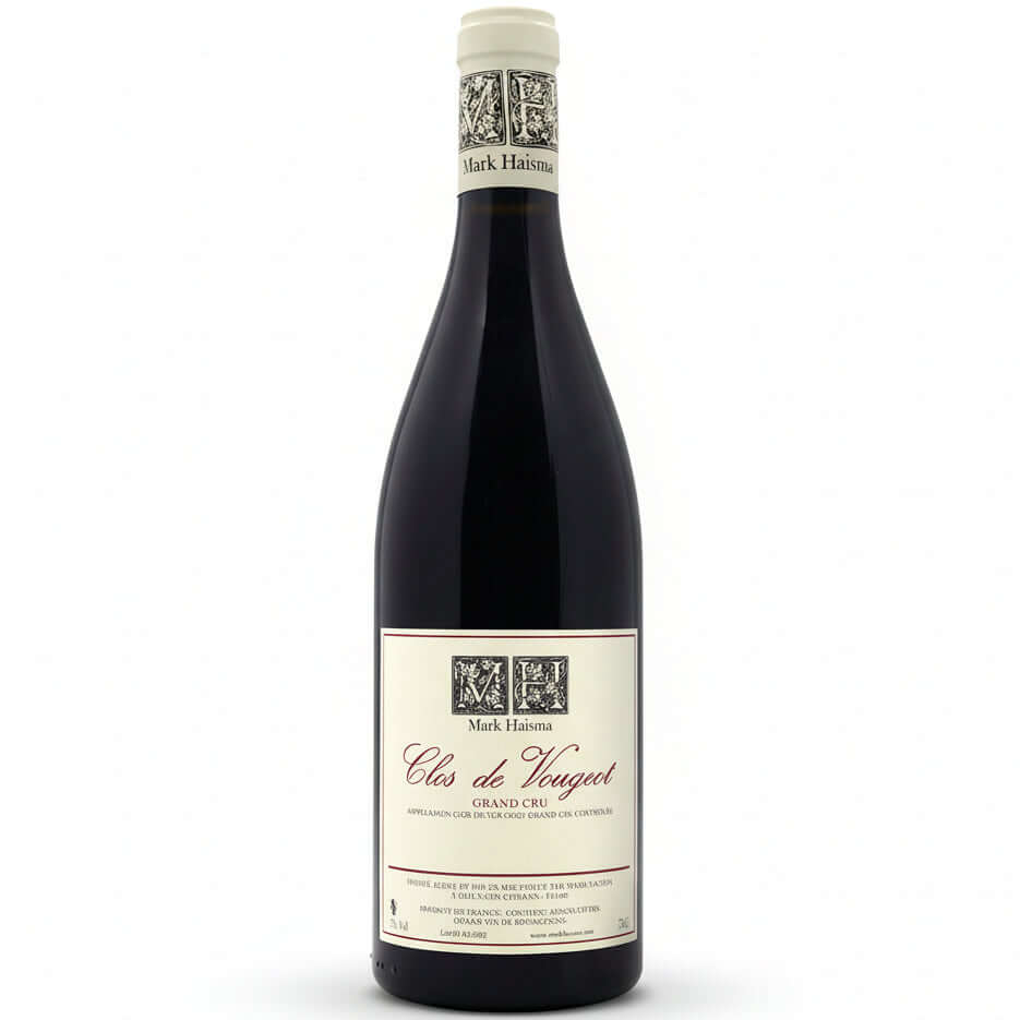 Mark Haisma Clos Vougeot Grand Cru wine bottle from Burgundy, France