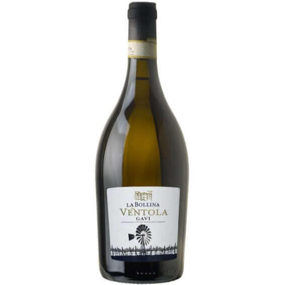 La Bollina Gavi DOCG Ventola Oak maturation wine bottle image showcasing its elegant design.