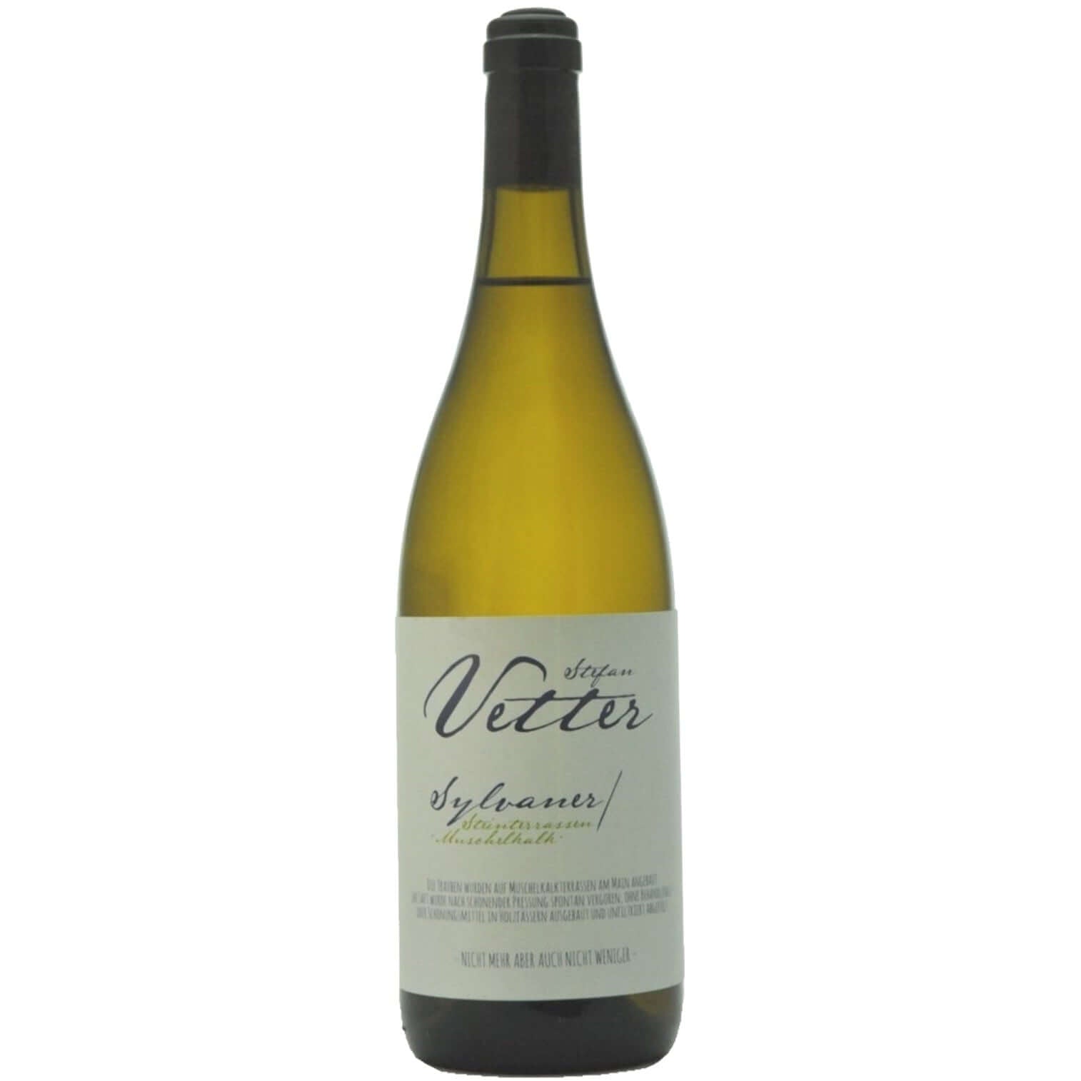 Stefan Vetter Sylvaner Steinterrassen Muschelkalk dry biodynamic white wine from Germany.