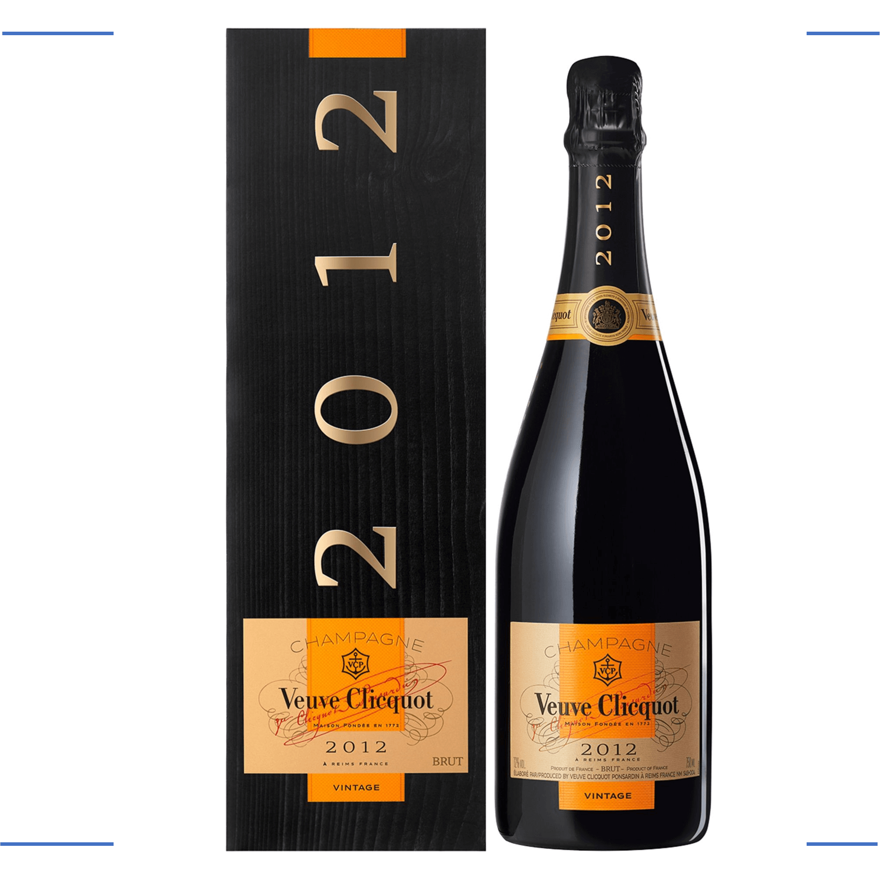 Veuve Clicquot Vintage Blanc Champagne 2012 in Gift box
