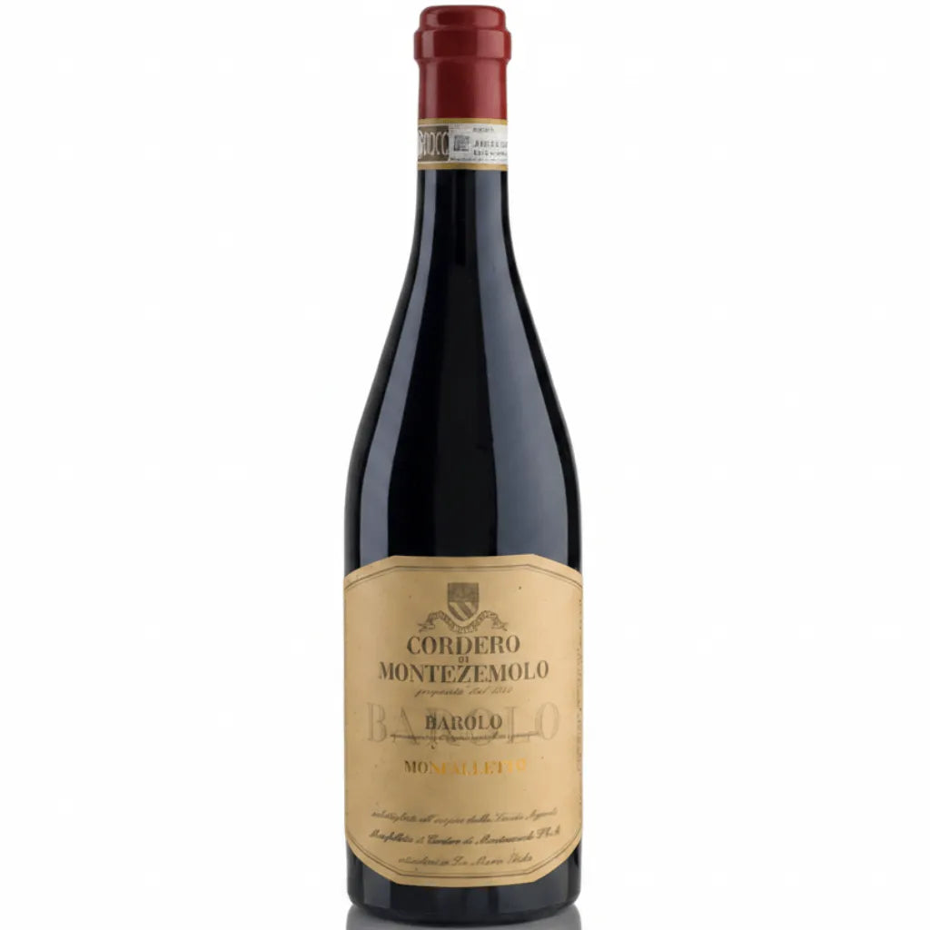 Cordero Di Montezemolo Barolo Monfalletto wine bottle from Piedmont, Italy