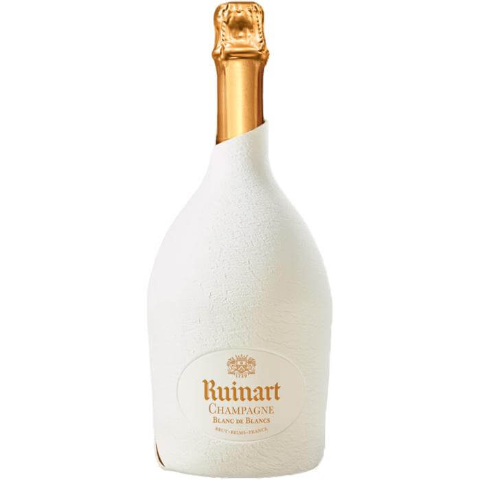 Ruinart Blanc de Blancs Brut Champagne NV with Second Skin, eco-friendly casing