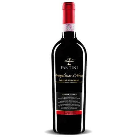 Farnese Colline Teramane Montepulciano D'abruzzo wine bottle with red foil and black label