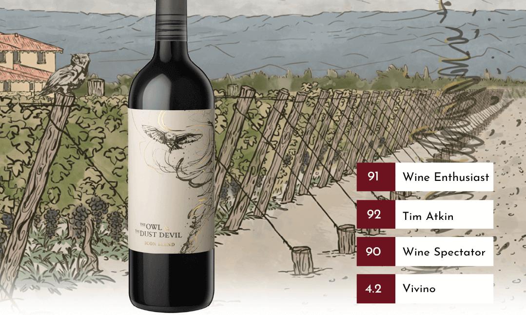 How a Top-Rated Malbec Earned Its Name From a Mystical Battle Between Two Natural Wonders! - The award-winning Decero The Owl &amp; The Dust Devil is full-bodied and intense and worthy of every accolade it keeps collecting for every vintage. Selling now a