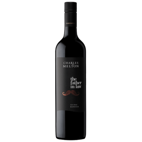 Bottle of Charles Melton Father In Law Shiraz wine from Barossa Valley, showcasing its rich flavors and elegant label.
