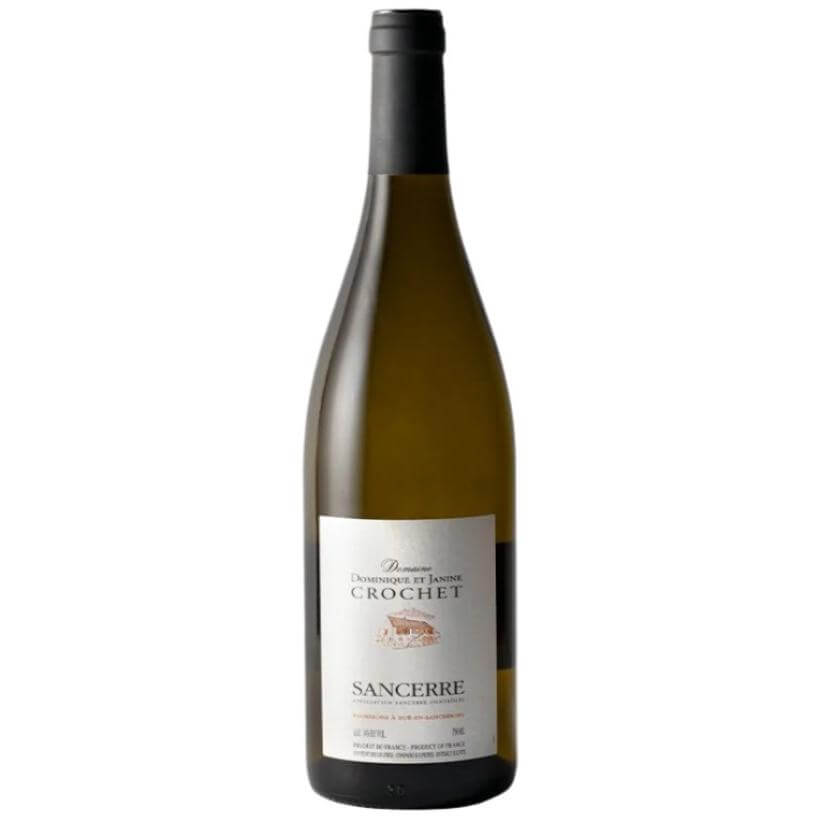 Dominique et Janine Crochet Sancerre bottle showcasing refined Sauvignon Blanc with citrus and mineral notes.