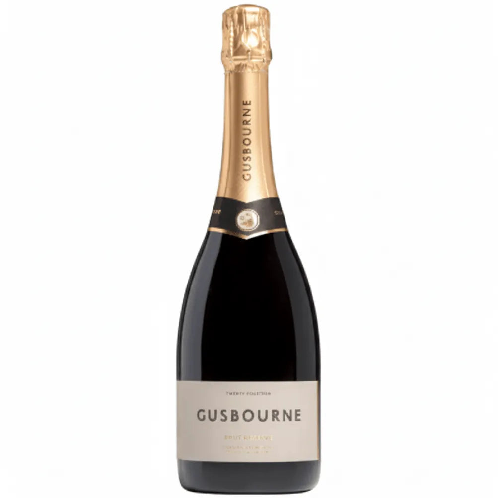 Gusbourne Brut Reserve sparkling wine bottle from Kent, England