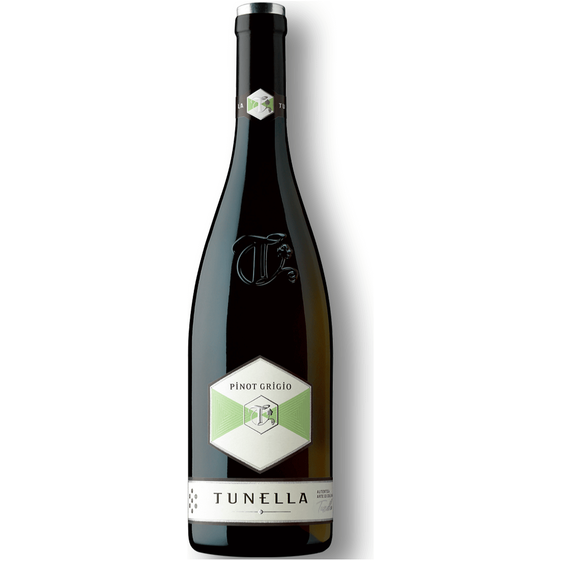 La Tunella Pinot Grigio bottle showcasing its elegant design and vibrant character in a crisp white wine presentation.