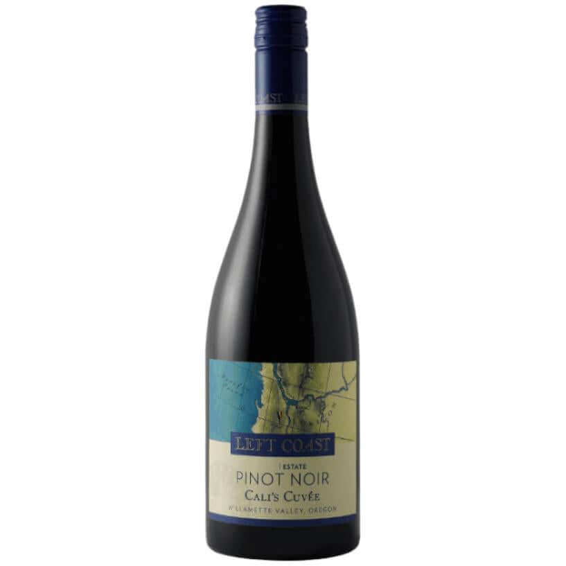 Left Coast Cellars Cali's Cuvee Pinot Noir from Willamette Valley, USA, with a map on the label