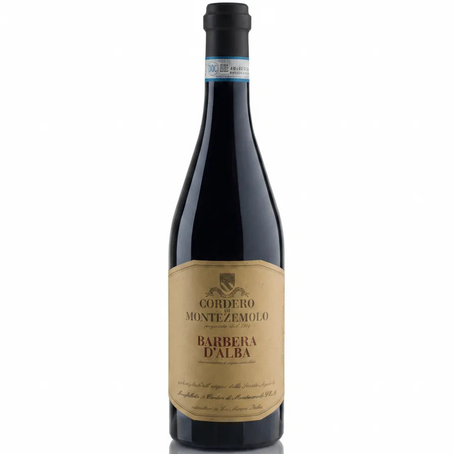 Cordero Di Montezemolo Barbera D'Alba wine bottle from Piedmont, Italy