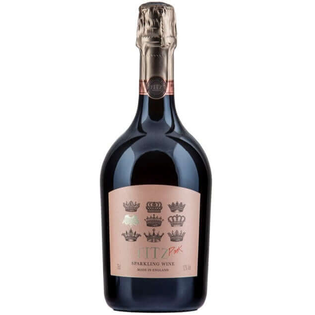 N.V. Fitz Sparkling Pink bottle showcasing its elegant design and playful pink hue.