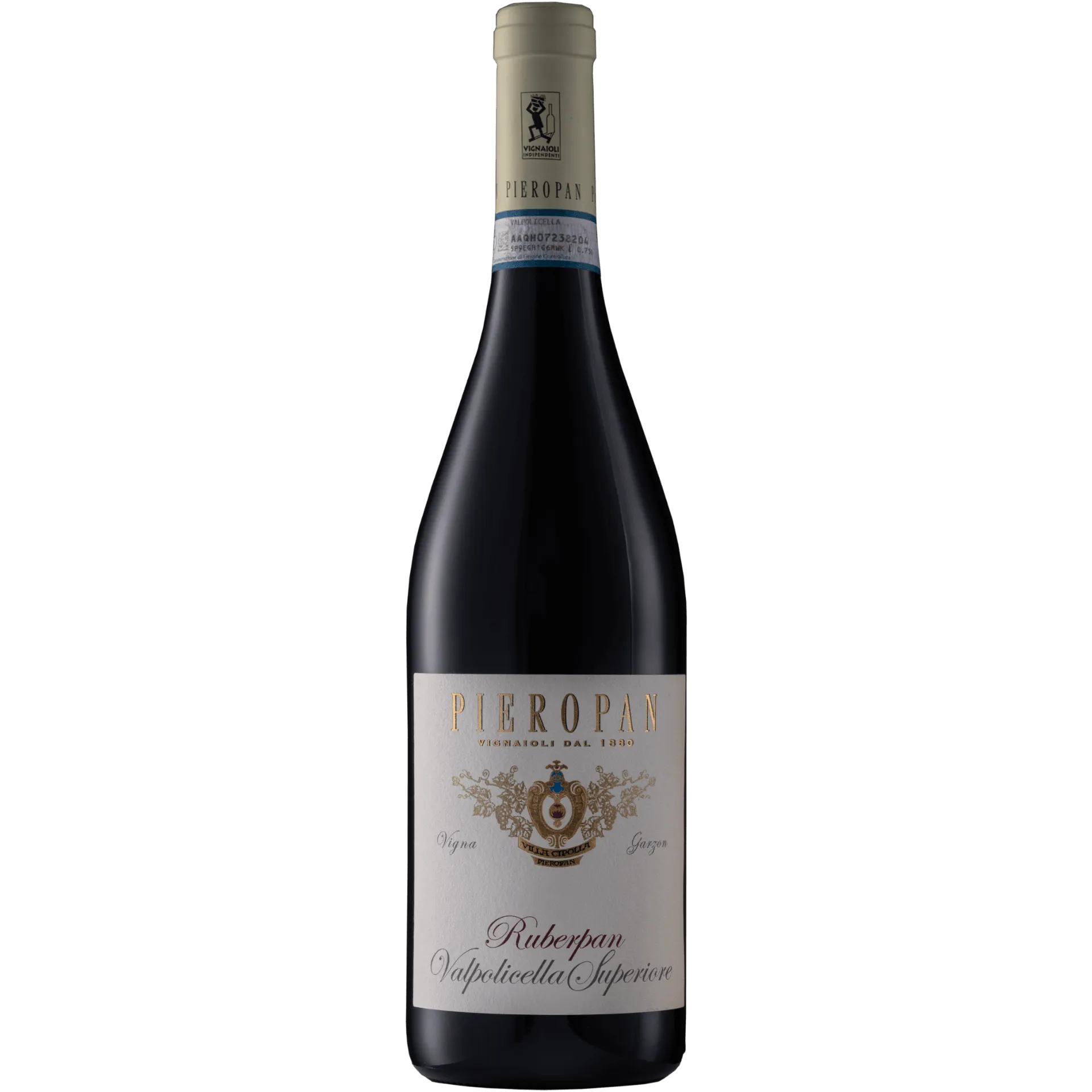 Pieropan Ruberpan Valpolicella Superiore Doc red wine bottle from Veneto, Italy